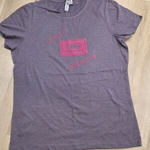 Abella Purple Tee with Blue Label